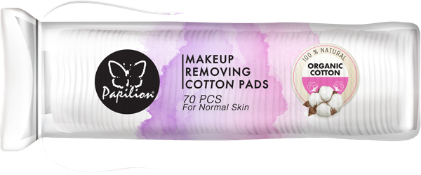 Изображение Ватные диски круглые Папильон 100% хлопок Ар Кагит м/у, 70 шт