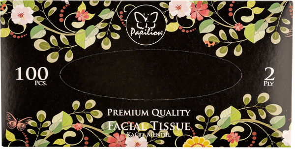 Изображение Салфетки 2х сл Папильон косметические Ар Кагит к/у, 100 шт