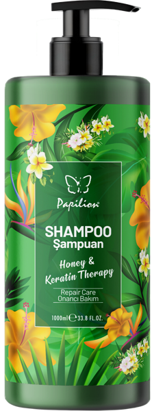 Изображение Шампунь для всех типов волос Папильон мед кератин восстановлен Ар Кагит п/у, 1 л