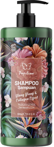 Изображение Шампунь для всех типов волос Папильон иланг-иланг коллаген Ар Кагит п/у, 1 л