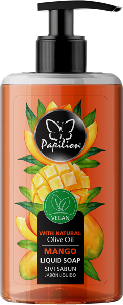 Изображение Мыло жидкое питание для рук Папильон манго и масло оливы Ар Кагит п/у, 400 мл