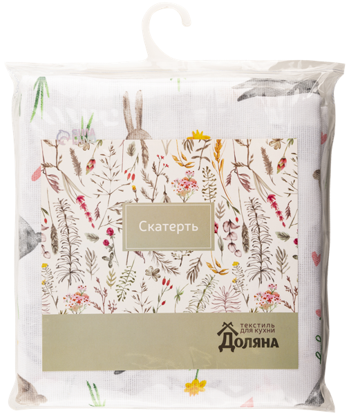 Изображение Скатерть 180*144см Доляна флаффи баннис кремовая Доляна м/у, 1 шт