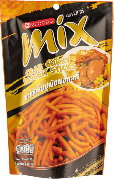 Изображение Снеки из пшеницы ВФудс Микс карри краб Вариэти Фудс м/у, 60 г