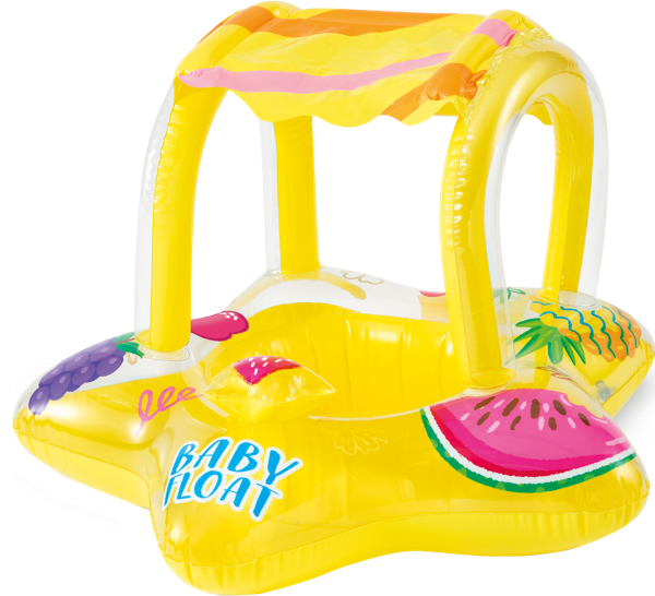 Изображение Круг 81*79см для плавания Интекс звезда с навесом детский Интекс к/у, 1 шт