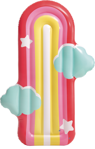 Изображение Плот 183*132см для плавания Интекс радужные облака Интекс к/у, 1 шт