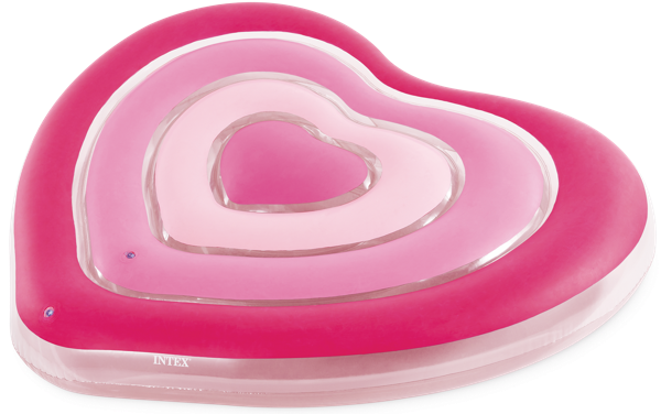 Изображение Плот 168*142см для плавания Интекс сердце розовый Интекс к/у, 1 шт