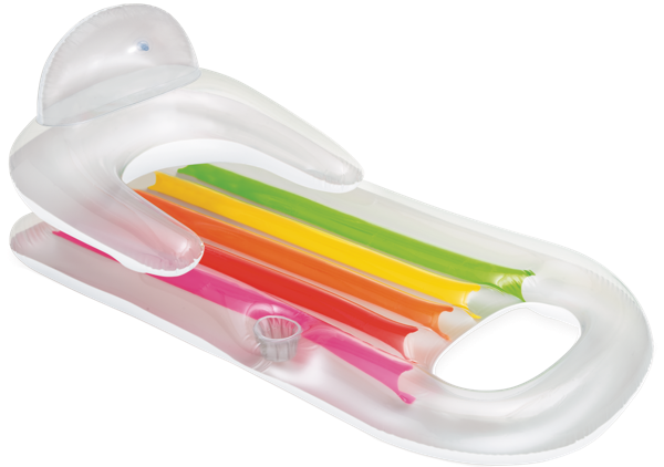 Изображение Кресло 160*85см для плавания Интекс лаунж кинг кул цветное Интекс к/у, 1 шт