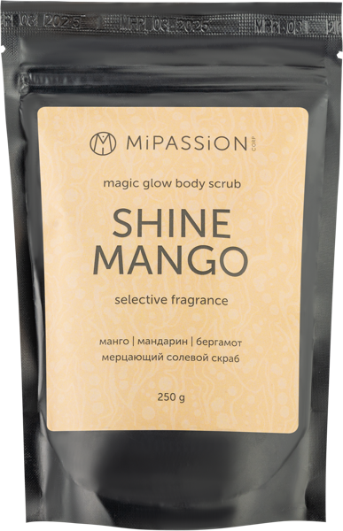 Изображение Скраб для тела солевой Мипэшн манго шиммер антицелюлл Мипешн ООО м/у, 250 г