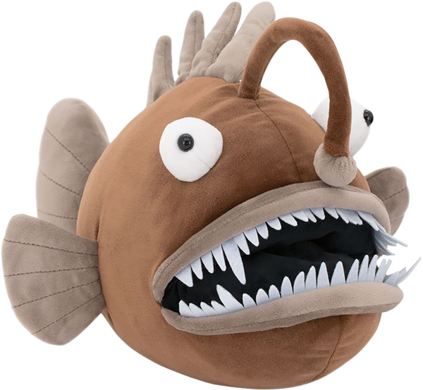 Изображение Мягкая игрушка 35см Оушен рыба удильщик коричневая Оранж Тойс , 1 шт