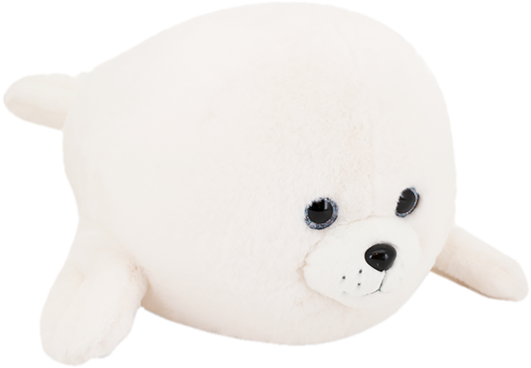 Изображение Мягкая игрушка 30см Оушен морской котик белый Оранж Тойс , 1 шт