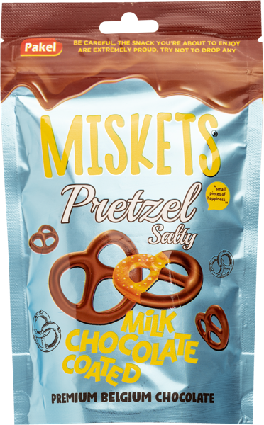 Изображение Крендельки в молочном шоколаде Мискетс Пакель м/у, 80 г