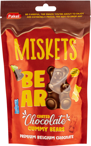 Изображение Мармелад в шоколаде Мискетс мишки Пакель м/у, 120 г