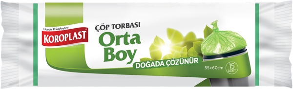 Изображение Мешки для мусора 35л Коропласт биоразлагаемые Коропласт м/у, 15 шт