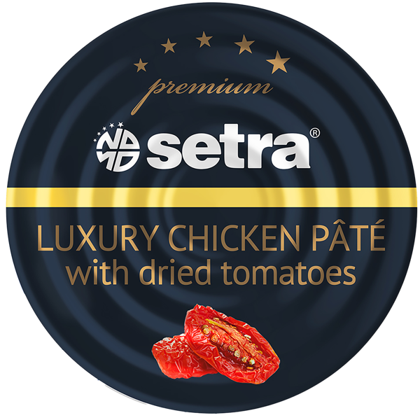 Изображение Паштет с вялеными томатами Сетра премиум куриный Яхор Экспорт ж/б, 100 г