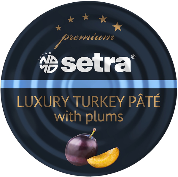 Изображение Паштет Сетра премиум из индейки с черносливом Яхор Экспорт ж/б, 100 г