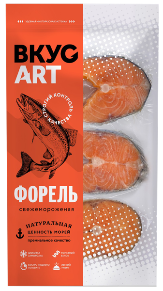 Изображение Рыба замороженная Вкус Арт форель радужная стейк Ультрафиш м/у, 500 г