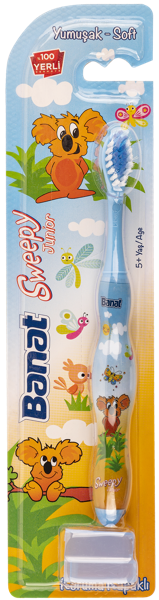 Изображение Зубная щетка мягкая с 5 лет Банат свипи джуниор Банат Фирца п/у, 1 шт