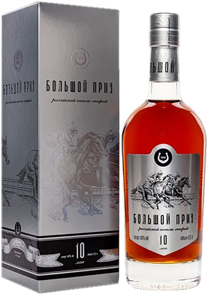 Изображение Коньяк 40% Большой приз 10 лет Новокубанский п/у, 0,5 л