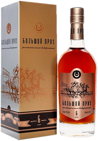 Изображение Коньяк 40% Большой приз 6 лет Новокубанский п/у, 0,5 л