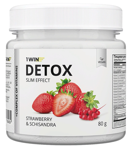 Изображение Детокс слим эффект 1ВИН Лимонник клубника Винлаб Нутришин п/у, 100 г