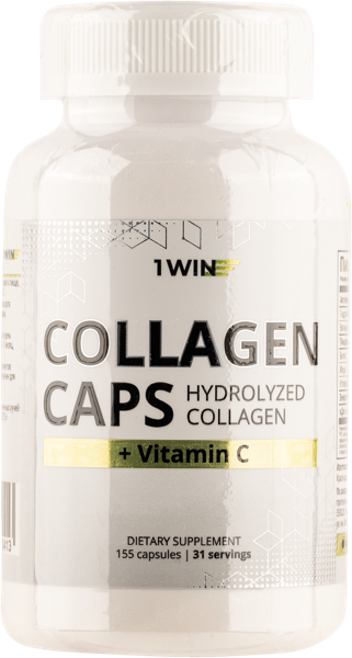 Изображение Коллаген в капсулах 1ВИН Гиарулон Витамин С Винлаб Нутришин п/у, 155 шт