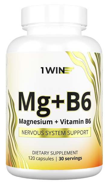 Изображение Комплекс витаминный 1ВИН магний в6 Винлаб Нутришин п/у, 120 шт