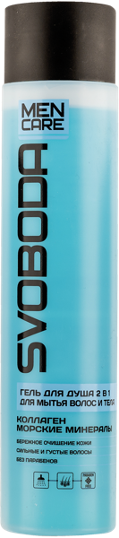 Изображение Гель для душа мужской Свобода коллаген и минералы 2в1 Свобода п/у, 300 мл