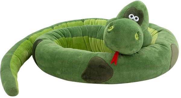 Изображение Мягкая игрушка 2,6 м Удав зеленый Оранж Тойс , 1 шт