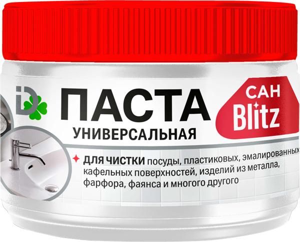Изображение Паста для сантехники Блиц чистящая Домбытхим п/у, 400 г