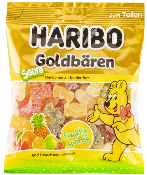 Изображение Мармелад жевательный Харибо золотые мишки кислый Харибо м/у, 175 г