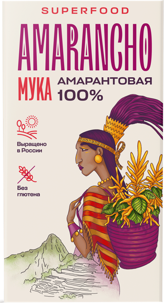 Изображение Мука амарантовая Амаранчо Амарант Технология к/у, 400 г