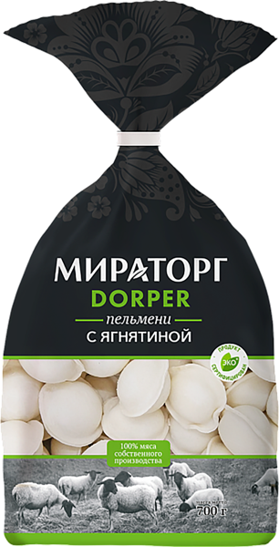 Изображение Пельмени замороженные Мираторг с ягнятиной Мираторг-Запад м/у, 700 г