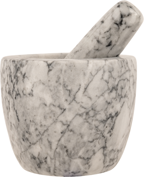 Изображение Ступка 10см мрамор Агнесс серая с пестиком Агнесс , 1 шт