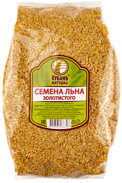 Изображение Семена Кубань матушка лен золотистый Югоптторг-23 м/у, 500 г