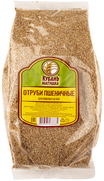 Изображение Отруби пшеничные Кубань матушка Югоптторг-23 м/у, 200 г