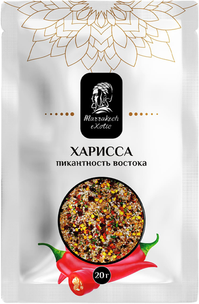 Изображение Приправа для мяса рыбы Марракеш Экзотик Харисса ВиноТЕП м/у, 20 г