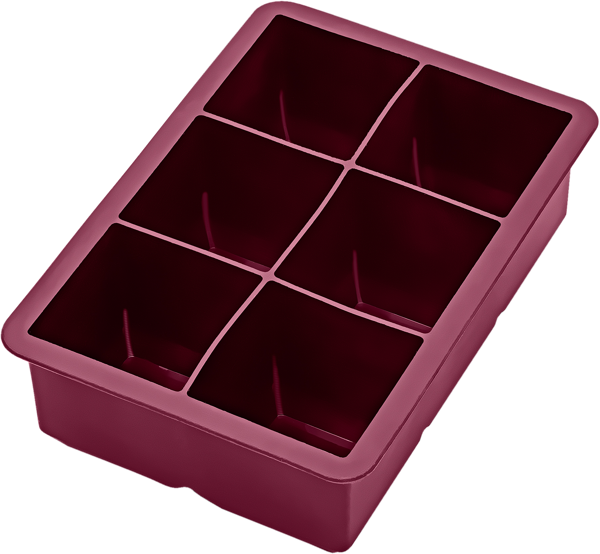 Изображение Форма 25см для льда Аполло джамбо куб бордовая Аполло к/у, 1 шт