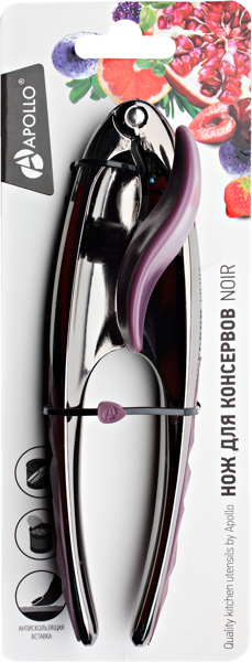 Изображение Нож 19см для консервов Аполло ноир нерж сталь Аполло к/у, 1 шт