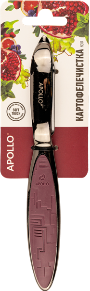 Изображение Картофелечистка 19см Аполло ноир нерж сталь Аполло к/у, 1 шт