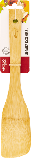 Изображение Лопатка 32см перфорированная Аполло Дженио фрай бамбук Аполло к/у, 1 шт