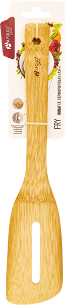 Изображение Лопатка 32см кухонная Аполло Дженио фрай бамбук Аполло к/у, 1 шт