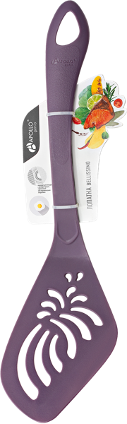 Изображение Лопатка 32см перфорированная Аполло Дженио белиссимо фиолетовая Аполло к/у, 1 шт