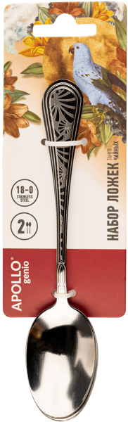 Изображение Ложка чайная Аполло Дженио таити Аполло к/у, 2 шт