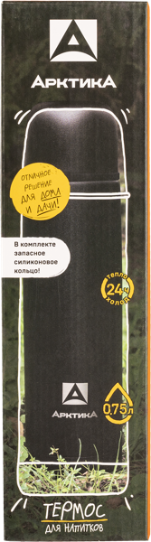 Изображение Термос 750мл стальной Арктика черный песок ТД Арктика к/у, 1 шт