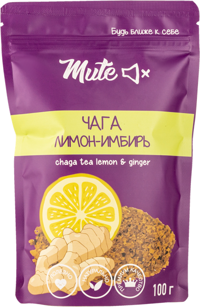 Изображение Напиток чайный Мьют Чага лимон имбирь Мьют м/у, 100 г