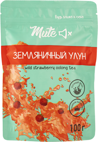 Изображение Чай зеленый Мьют Земляничный улун Мьют м/у, 100 г