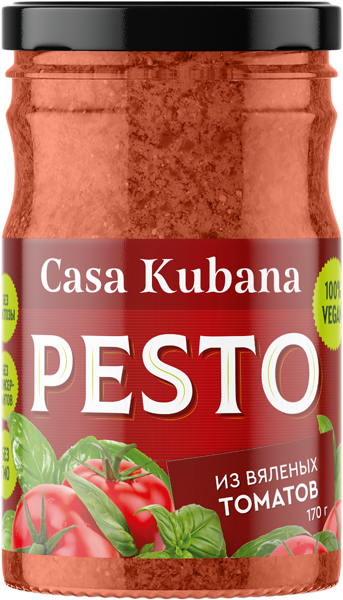 Изображение Соус песто Каза Кубана из вяленых томатов Другой продукт с/б, 170 г