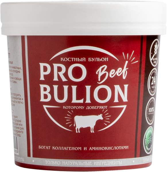 Изображение Бульон костный замороженный Про Бульон говяжий Слоуфуд к/у, 300 мл