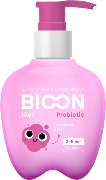 Изображение Зубная паста детская 0-8лет Био он сах вата пробиотик Ловулар ЛТД п/у, 200 мл