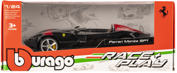 Изображение Машина 1:24 Ббураго феррари монза черная Ббураго к/у, 1 шт